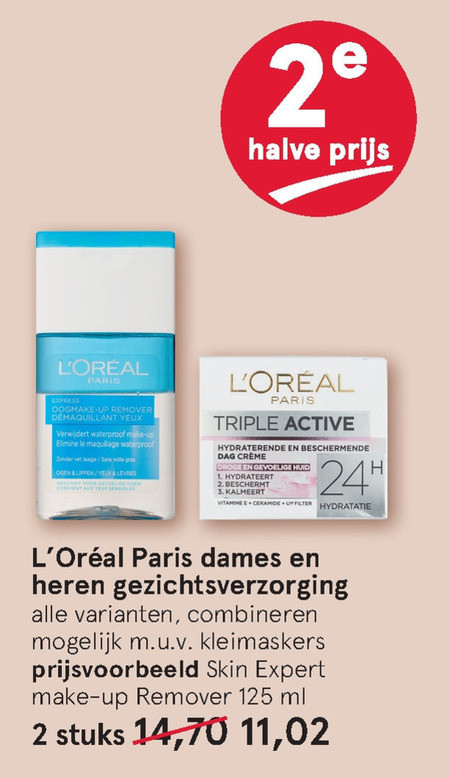 L Oreal   gezichtsverzorging, gezichtsreiniging folder aanbieding bij  Etos - details