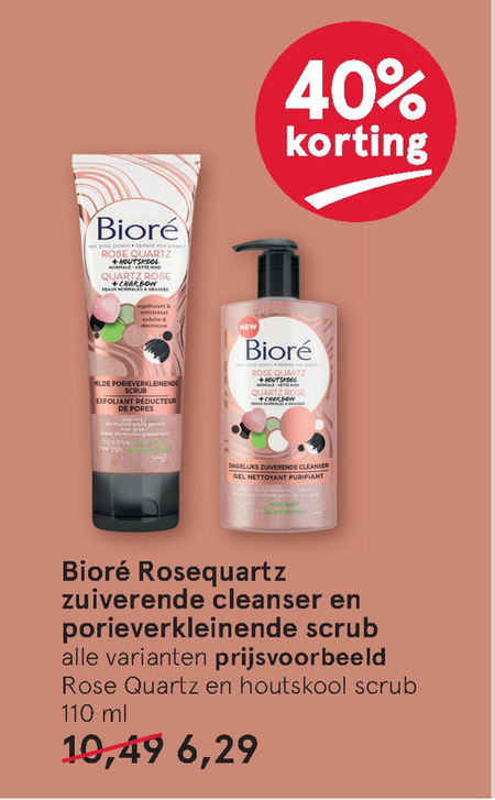 Biore   scrubcreme, gezichtsreiniging folder aanbieding bij  Etos - details