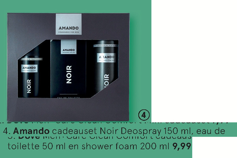 Amando   eau de toilette, parfum geschenkset folder aanbieding bij  Etos - details