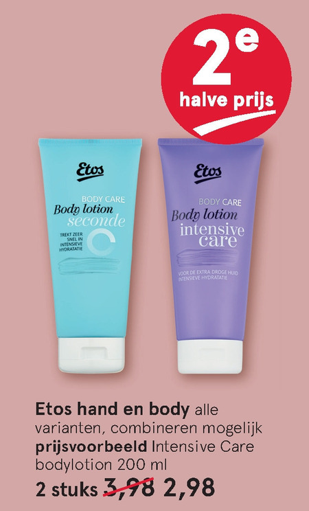 Etos Huismerk   handcreme, bodylotion folder aanbieding bij  Etos - details