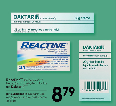 Reactine   huisapotheek folder aanbieding bij  Etos - details