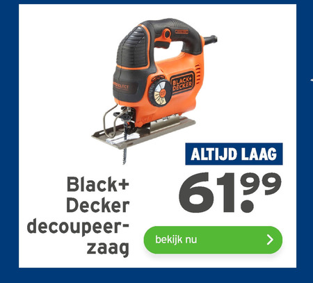 Black and Decker   decoupeerzaag folder aanbieding bij  Gamma - details