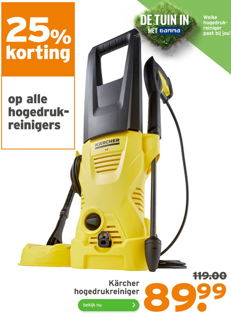 Grap vitaliteit water Karcher hogedrukreiniger folder aanbieding bij Gamma - details