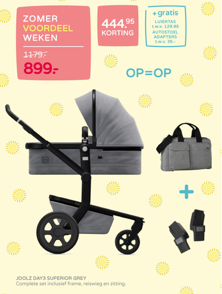 Relatie verzonden Democratie Joolz kinderwagen folder aanbieding bij Prenatal - details