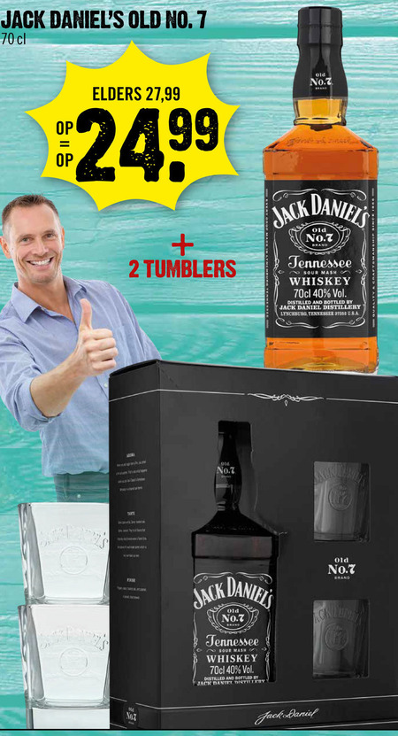 Jack Daniels   whisky folder aanbieding bij  Dirck III - details