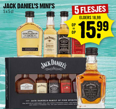 Jack Daniels   whisky folder aanbieding bij  Dirck III - details