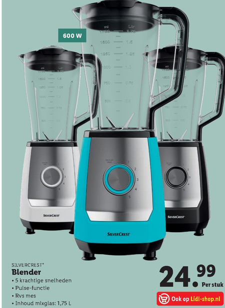 SilverCrest   blender folder aanbieding bij  Lidl - details