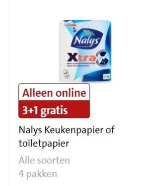 Nalys   toiletpapier, keukenpapier folder aanbieding bij  Jumbo - details