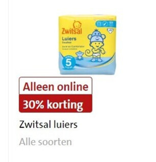 Zwitsal   luiers folder aanbieding bij  Jumbo - details