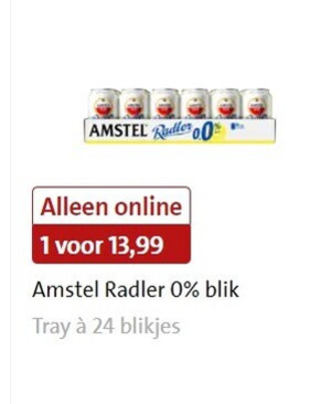 Amstel   radler bier folder aanbieding bij  Jumbo - details