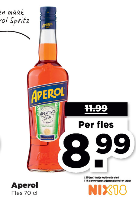 Aperol   aperitief folder aanbieding bij  Plus - details