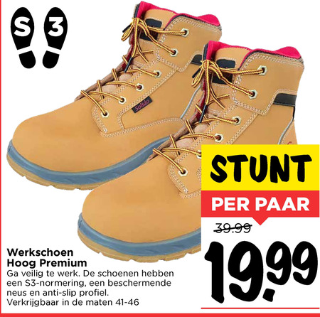 werkschoenen veiligheidsschoenen folder aanbieding bij Vomar