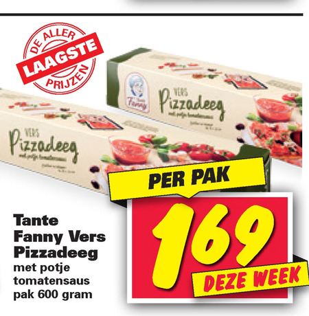 Tante Fanny   pizzadeeg folder aanbieding bij  Nettorama - details