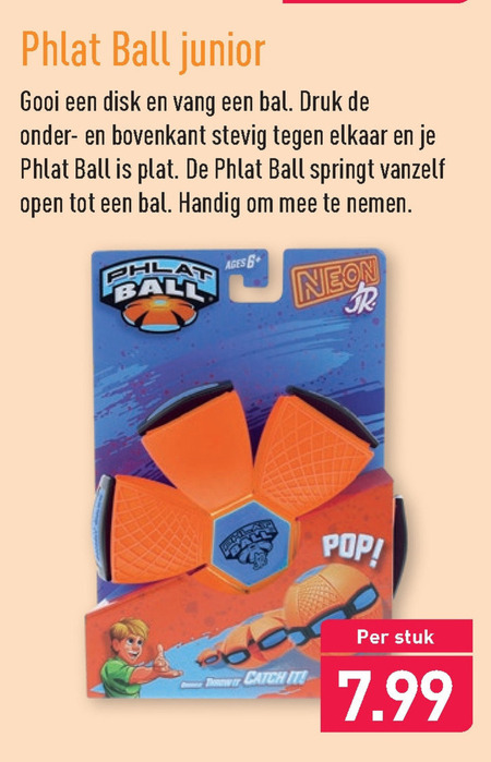 Phlat ball   balspel folder aanbieding bij  Aldi - details