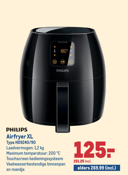 Philips friteuse folder bij - details