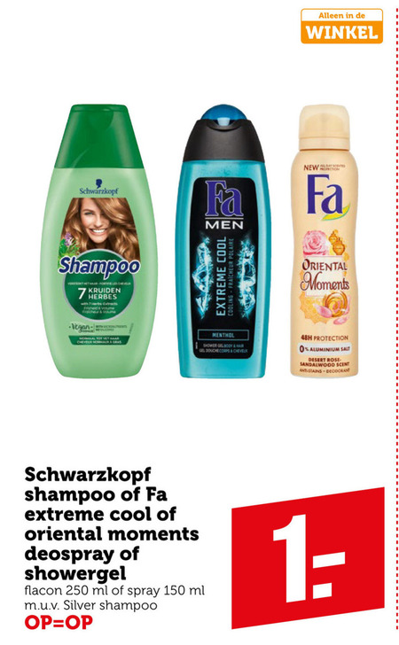 Fa   shampoo, deodorant folder aanbieding bij  Coop - details