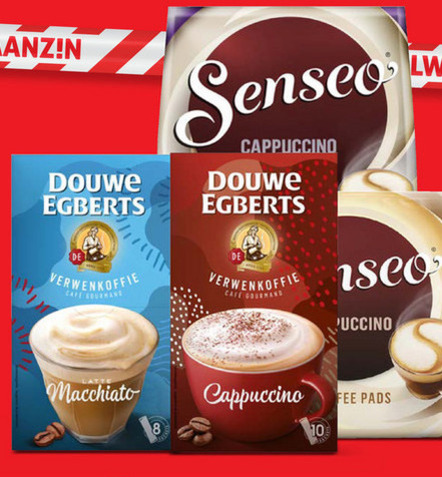 Douwe Egberts Senseo   koffiepad, oploskoffie folder aanbieding bij  Hoogvliet - details