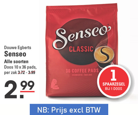 Douwe Egberts Senseo   koffiepad folder aanbieding bij  Sligro - details