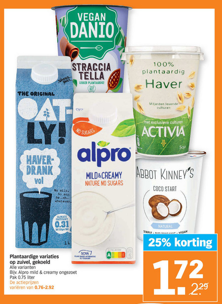 Alpro   soja zuivel, soja yoghurt folder aanbieding bij  Albert Heijn - details