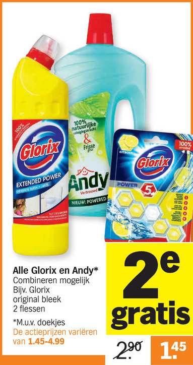 Andy   toiletblok, bleekmiddel folder aanbieding bij  Albert Heijn - details