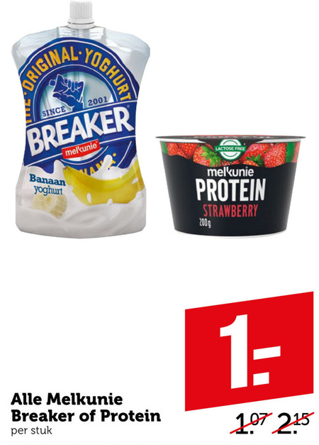 Melkunie   vruchtenyoghurt, drinkyoghurt folder aanbieding bij  Coop - details