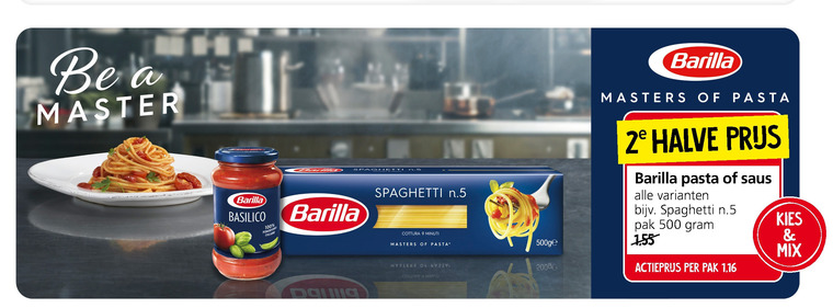 Barilla   pastasaus, penne rigate folder aanbieding bij  Jan Linders - details