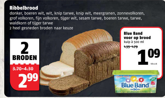 Blue Band   margarine, brood folder aanbieding bij  Poiesz - details