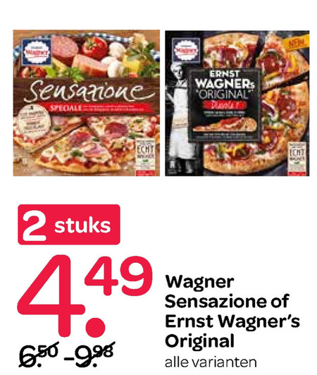 Wagner   diepvriespizza folder aanbieding bij  Spar - details