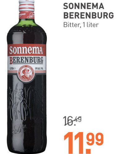 Sonnema   berenburg folder aanbieding bij  Gall & Gall - details