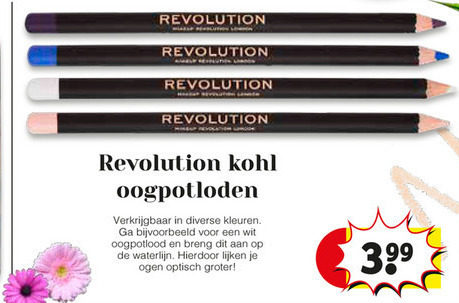 Revolution   oogpotlood folder aanbieding bij  Kruidvat - details