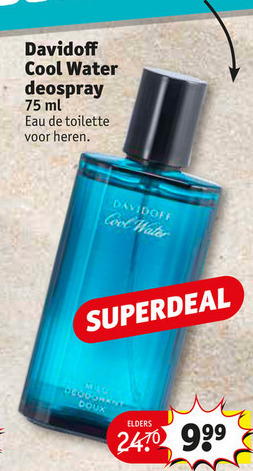 Davidoff   eau de toilette folder aanbieding bij  Kruidvat - details