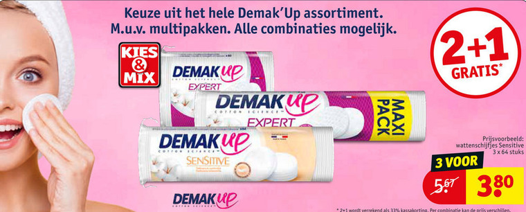 Demak up   wattenschijfjes folder aanbieding bij  Kruidvat - details