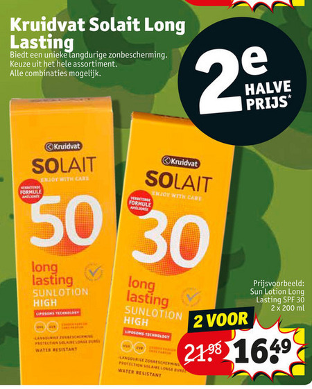 Kruidvat Huismerk   zonnebrandolie, aftersun folder aanbieding bij  Kruidvat - details