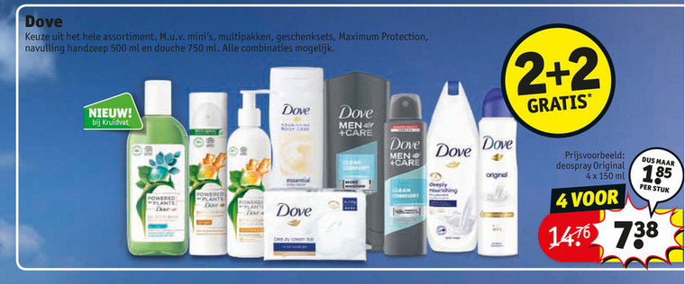 Dove   handzeep, deodorant folder aanbieding bij  Kruidvat - details