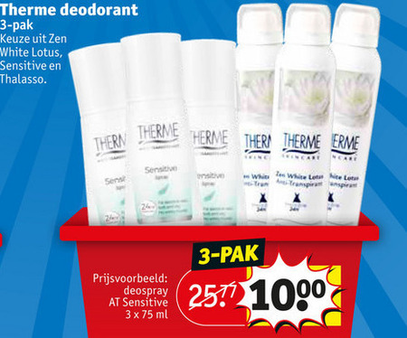 Therme   deodorant folder aanbieding bij  Kruidvat - details