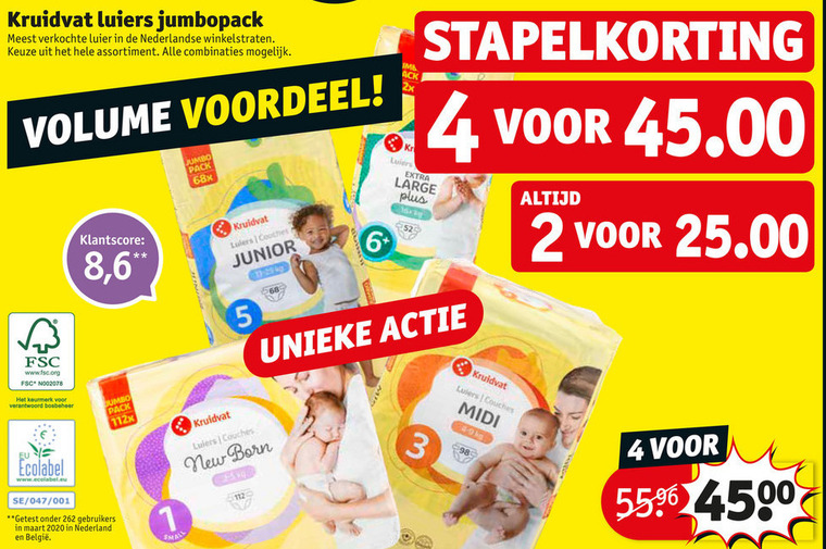 Kruidvat Huismerk   luiers folder aanbieding bij  Kruidvat - details