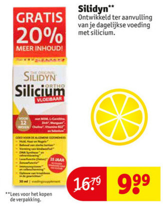 Silidyn   voedingssupplement folder aanbieding bij  Kruidvat - details