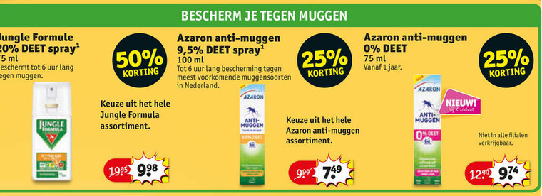 Azaron   insectenbeet folder aanbieding bij  Kruidvat - details