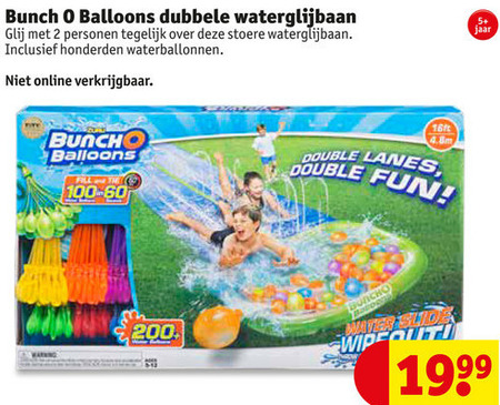 Kolibrie Betreffende weduwnaar Bunch Balloons waterglijbaan folder aanbieding bij Kruidvat - details