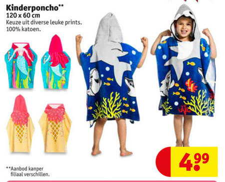 halsband commando streepje badponcho folder aanbieding bij Kruidvat - details