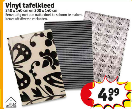 tafelzeil folder aanbieding bij details