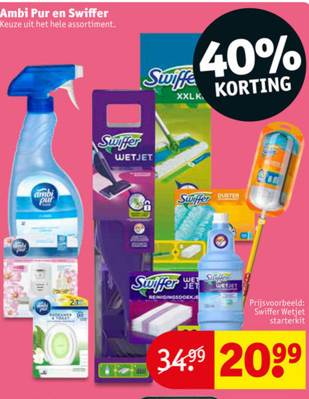 Swiffer   vloerwisdoekjes, duster folder aanbieding bij  Kruidvat - details