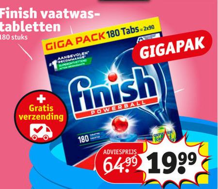 Finish   vaatwasmiddel folder aanbieding bij  Kruidvat - details