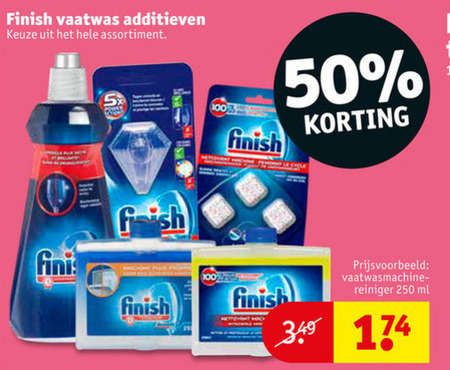 Finish   spoelglans, vaatwasmachinereiniger folder aanbieding bij  Kruidvat - details