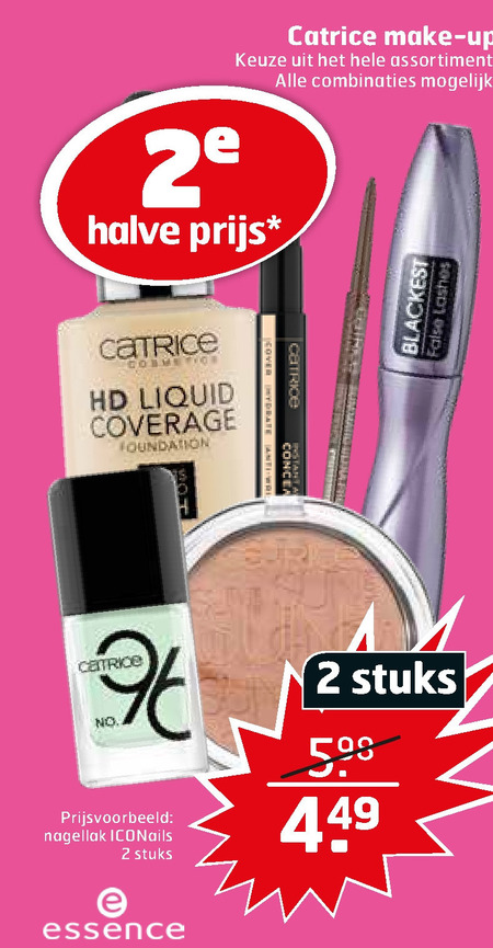 Catrice   mascara, lipstick folder aanbieding bij  Trekpleister - details