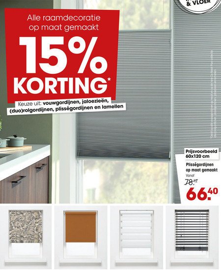 kompas Symptomen muis rolgordijn, raamdecoratie folder aanbieding bij Kwantum - details