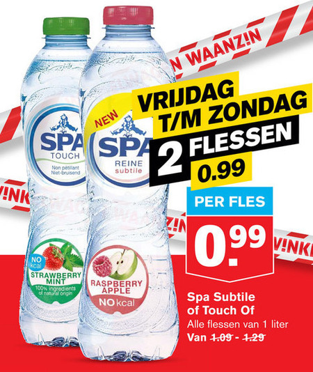 Spa en Fruit   fruitdrank folder aanbieding bij  Hoogvliet - details