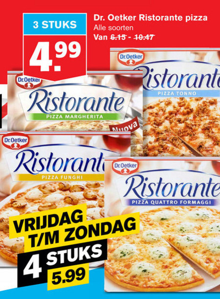 Dr Oetker   diepvriespizza folder aanbieding bij  Hoogvliet - details