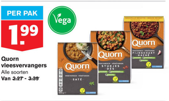 Quorn   vegetarisch folder aanbieding bij  Hoogvliet - details