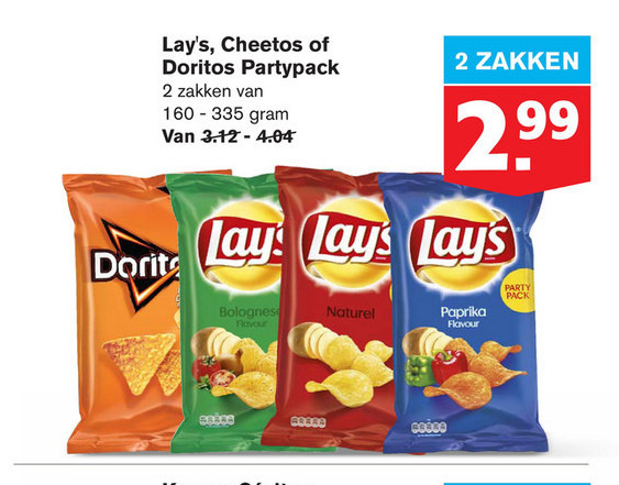 Lays   chips folder aanbieding bij  Hoogvliet - details